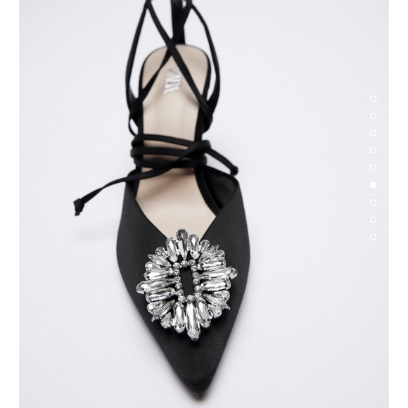 Zara embellished tied pumps - Picture 7 of 10